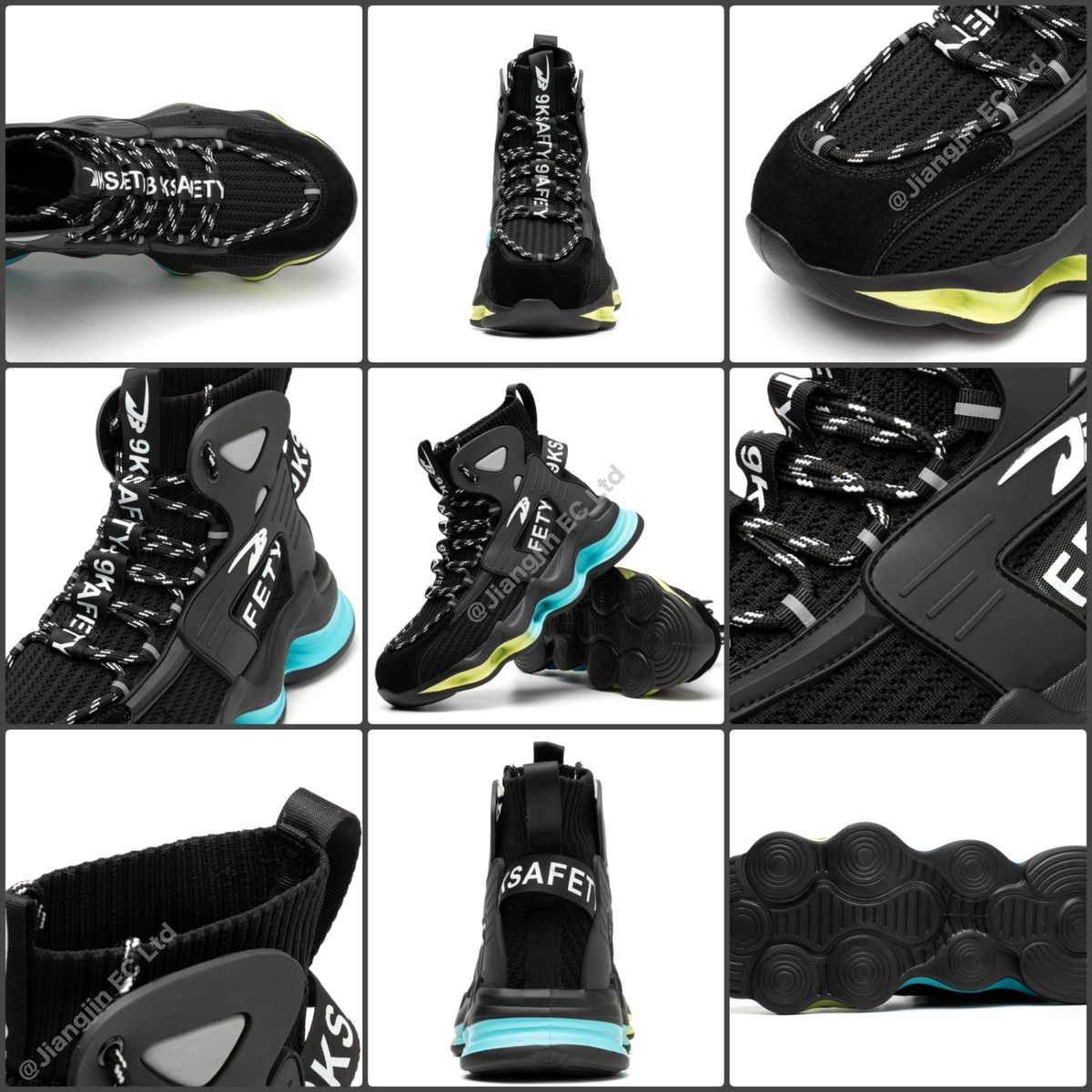 Safety Boots Steel Toe Work Shoes Fabric Upper Ultralight