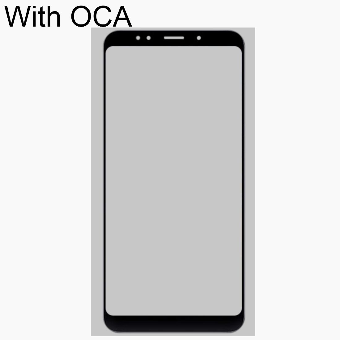 Front Screen Outer Glass Lens With OCA Optically Clear Adhesive For Xiaomi Redmi Note 5(Black)