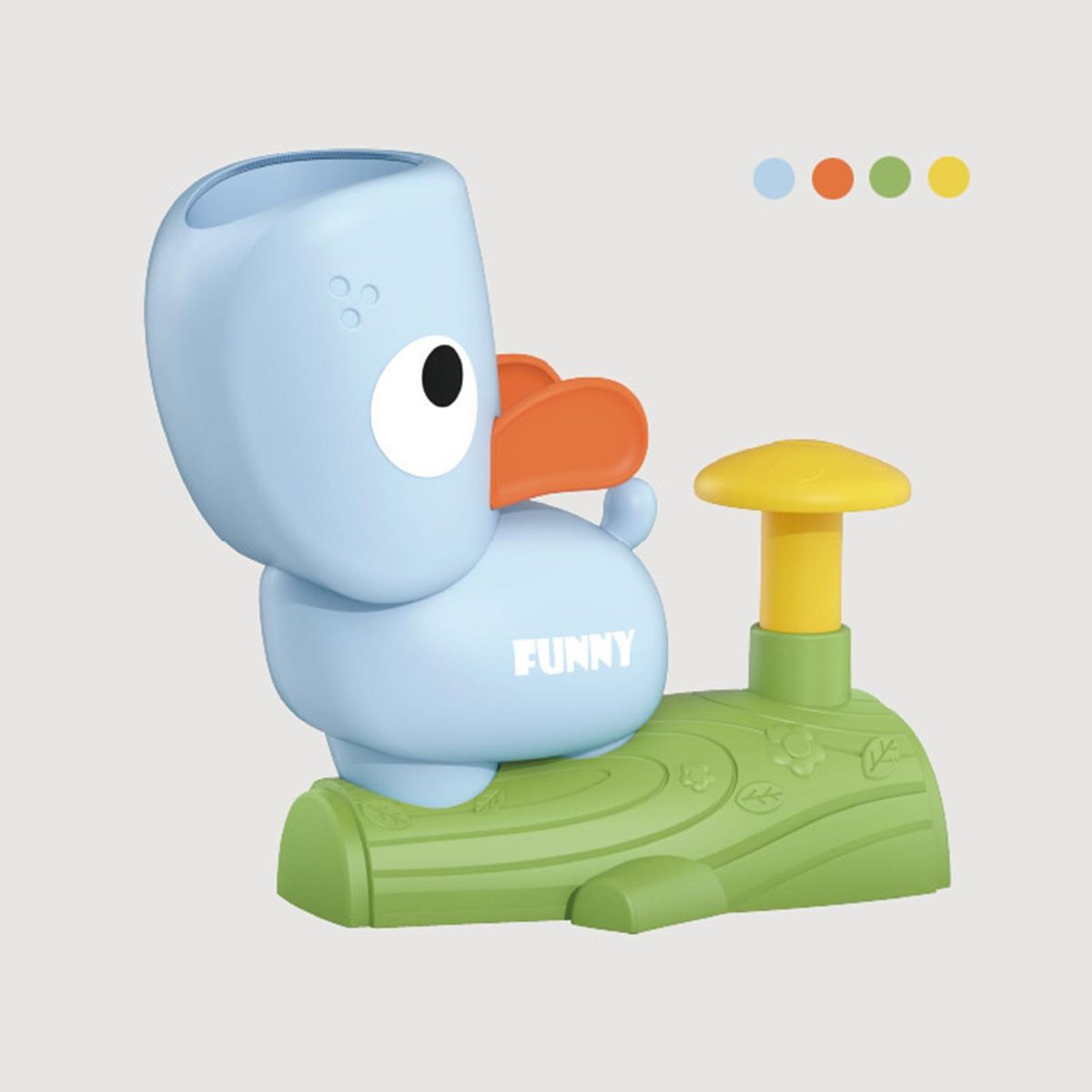 1 Set Flying Disc Toys Cartoon Catapult Kids Toys Blue