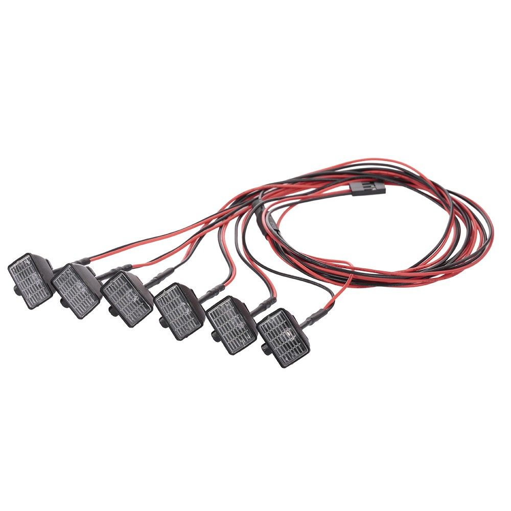 6pcs RC Car LED Light With Lampshade Decorate For Traxxas