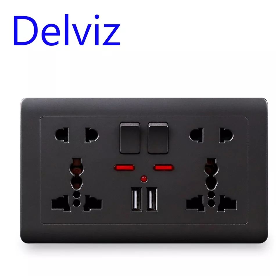 13am Double Socket USB With 3&2pin Plug