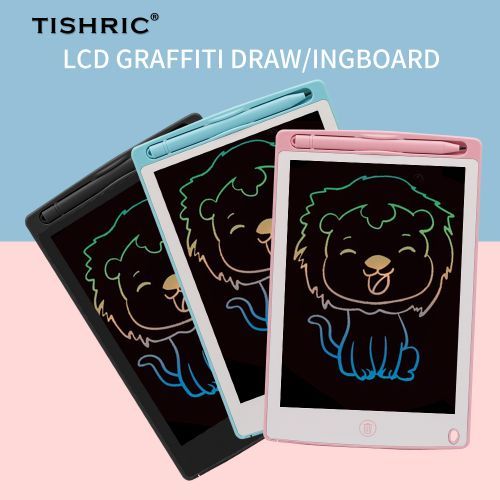 8.5 Inch Graphics Tablet For Drawing LCD Writing Tablet For Kids LCD Writing Board Digital Pad Stylus Pen Electronic Notepad(#Black)