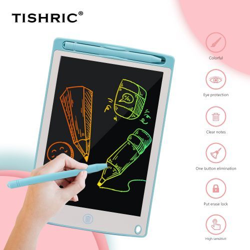 8.5 Inch Graphics Tablet For Drawing LCD Writing Tablet For Kids LCD Writing Board Digital Pad Stylus Pen Electronic Notepad(#Black)