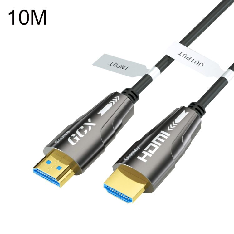 HDMI 2.0 To HDMI 4K Optical Cable, Cable Length: 10m 10m(Grey)