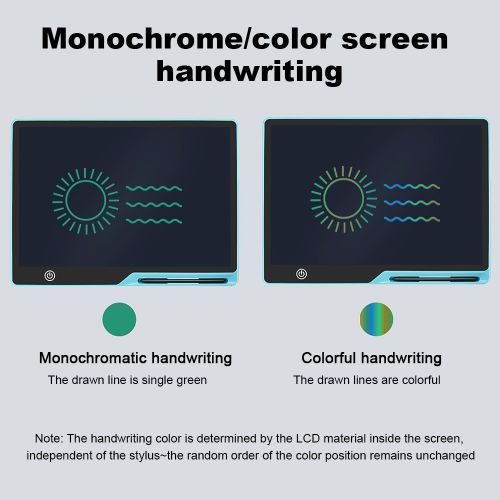 16 Inch LCD Writing Tablet Electronic Writting Doodle Board Digital Colorful Handwriting Pad Drawing Graphics Kids Birthday Gift(#Color Screen)