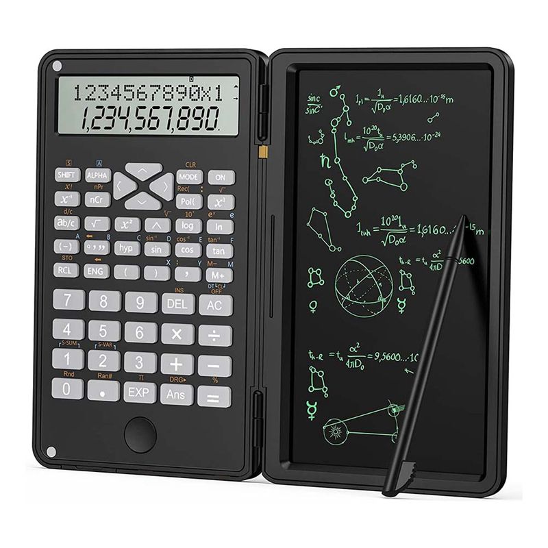Calculator  Scientific Calculators 12-Digit Calculator Writing Tablet  Foldable Financial Calculator for School Office