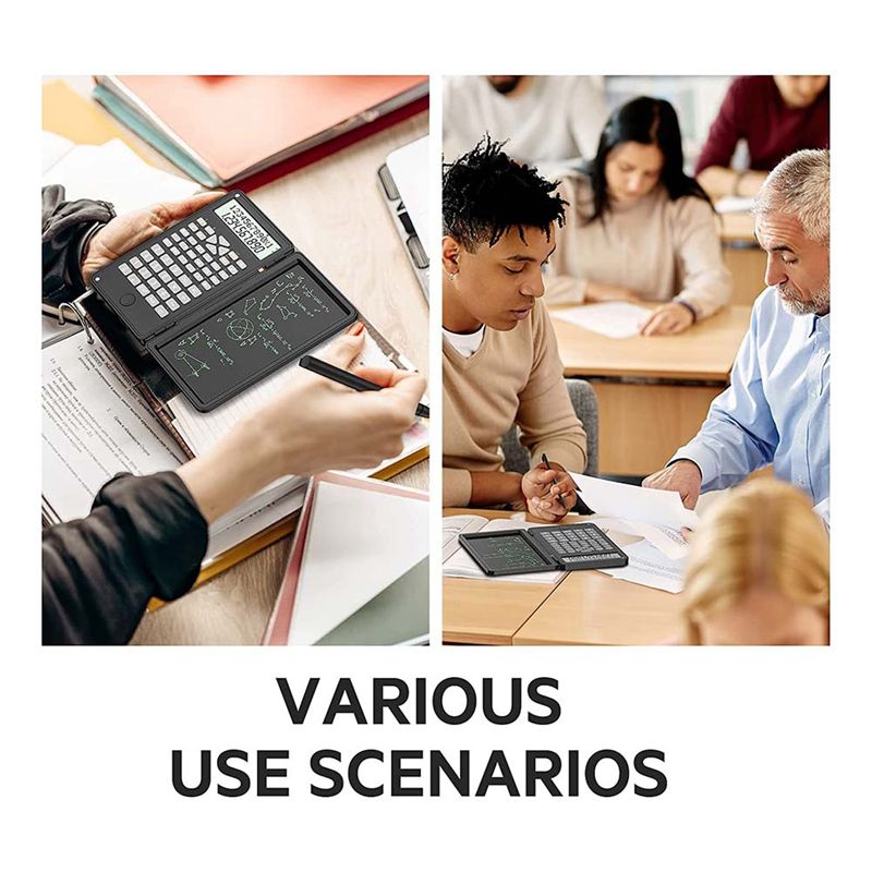 Calculator  Scientific Calculators 12-Digit Calculator Writing Tablet  Foldable Financial Calculator for School Office