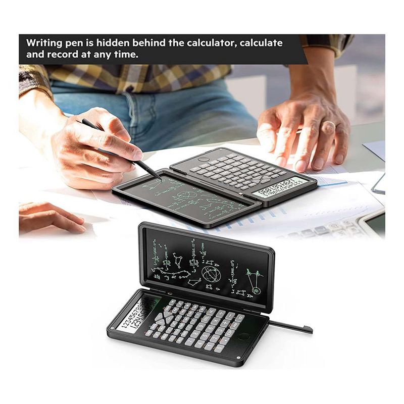 Calculator  Scientific Calculators 12-Digit Calculator Writing Tablet  Foldable Financial Calculator for School Office