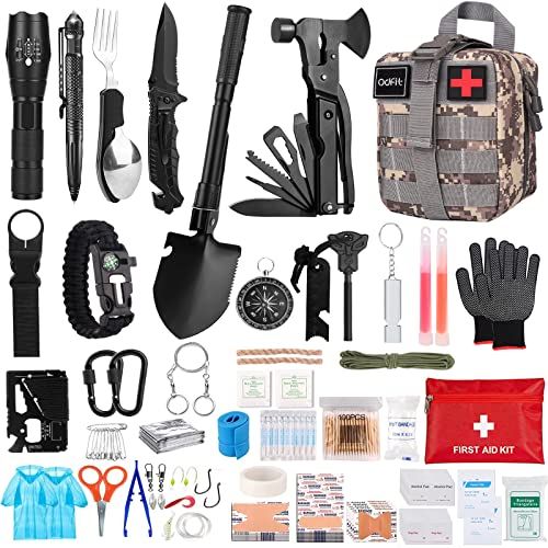 Survival First Aid Kit 217PCS  Emergency Survive Gear Equipm