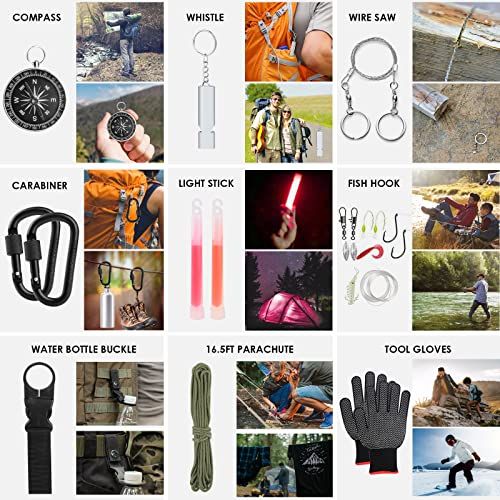 Survival First Aid Kit 217PCS  Emergency Survive Gear Equipm