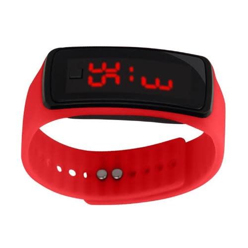 Led Digital Watch For Children - Red