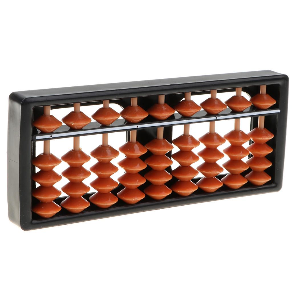 9-Digit 5 Beads Japanese Soroban Abacus Calculator Kids Math Learning