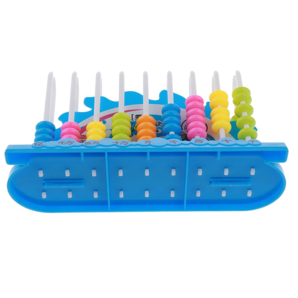 Colorful 9-Arch Abacus Number Counting Beads Children Mathematics Blue