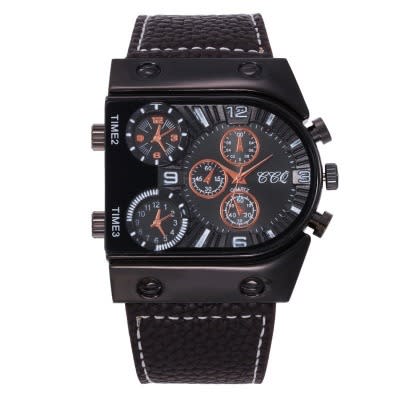 Cross-border Hot Fashion Quartz Watch With Leather Band