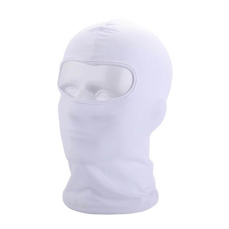 Outdoor Full Face Mask Thin Motorcycle Cycling Mask white
