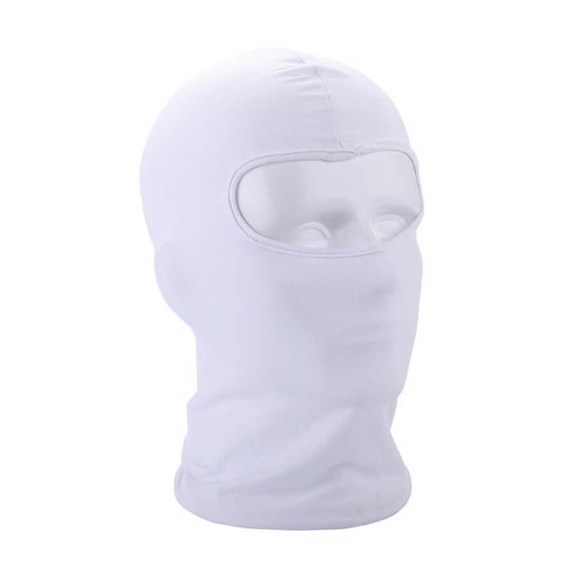 Outdoor Full Face Mask Thin Motorcycle Cycling Mask white