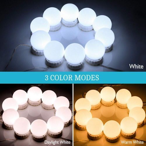 Vanity Mirror Lights Kit 3 Color LED Dimmable/Removable