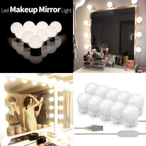 Vanity Mirror Lights Kit 3 Color LED Dimmable/Removable