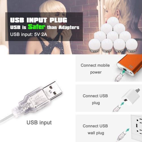 Vanity Mirror Lights Kit 3 Color LED Dimmable/Removable