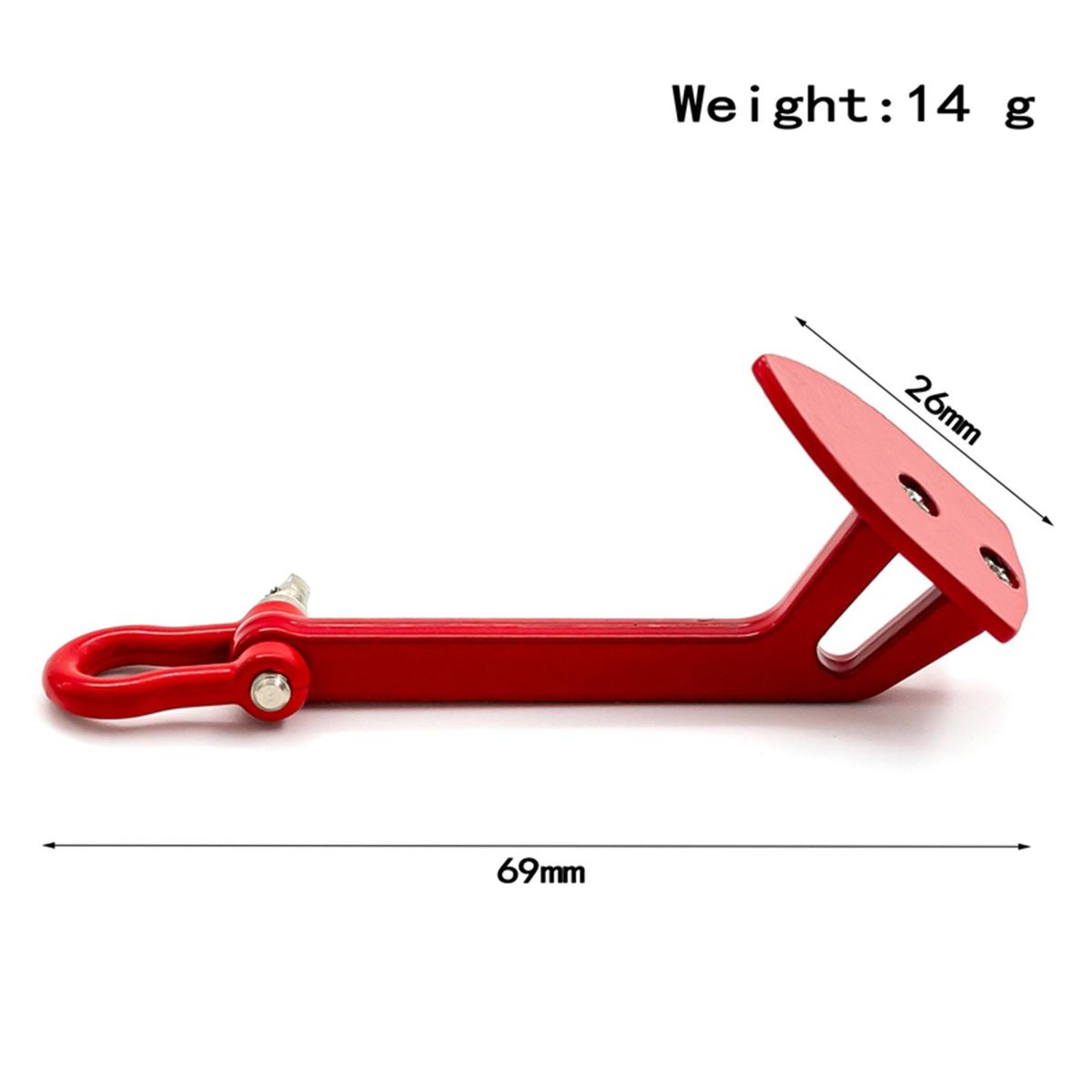 RC Car Winch Anchor Alloy RC Winch Anchor Decor Tool Replacement for TRX4 Axial SCX10 90046 SCX10 III AXI03007 AXI03003 RC Car