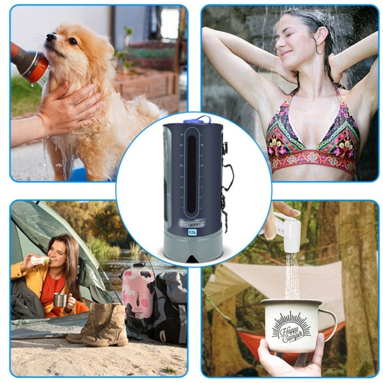 12L Camping Bath Bag, Colour: Spherical Air Pump