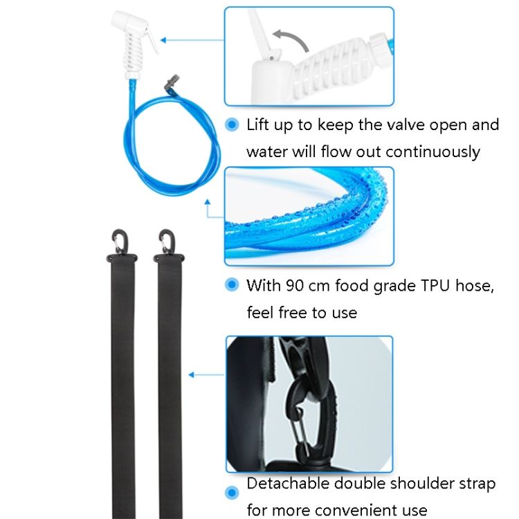 12L Camping Bath Bag, Colour: Spherical Air Pump