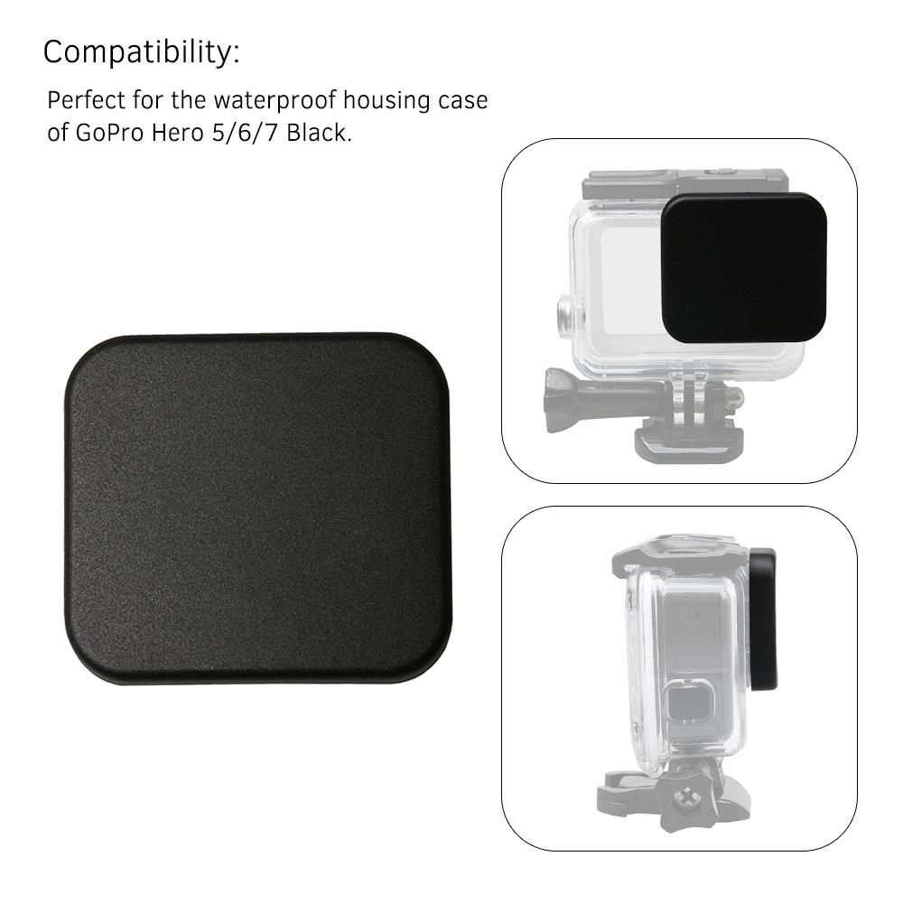 Protective Waterproof Housing Case Lens Cover Cap PC Material Dust-proof Cover Replacement for GoPro Hero 5/6/7 Black Waterproof Housing Case