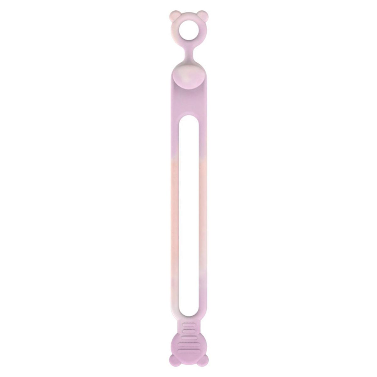 Multi-purpose Wire Ties Neatly Organize Cables with 6 Reusable Straps Pink and Purple