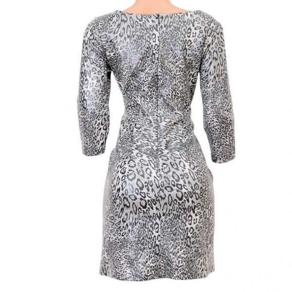 Plus Size Animal Print Mini Dress - Multicolour
