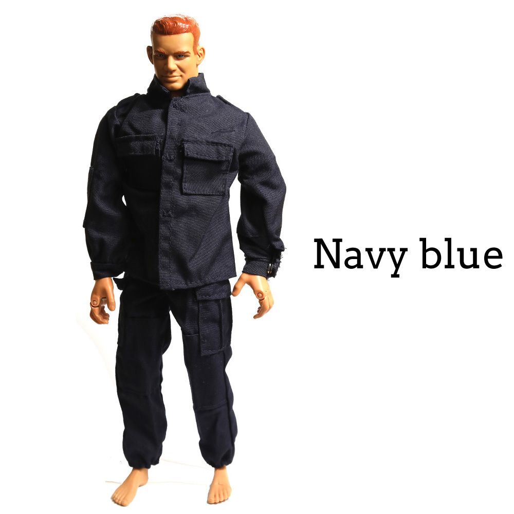 2 SETS 16 Scale WWII U.S. Black Navy Blue Uniforms