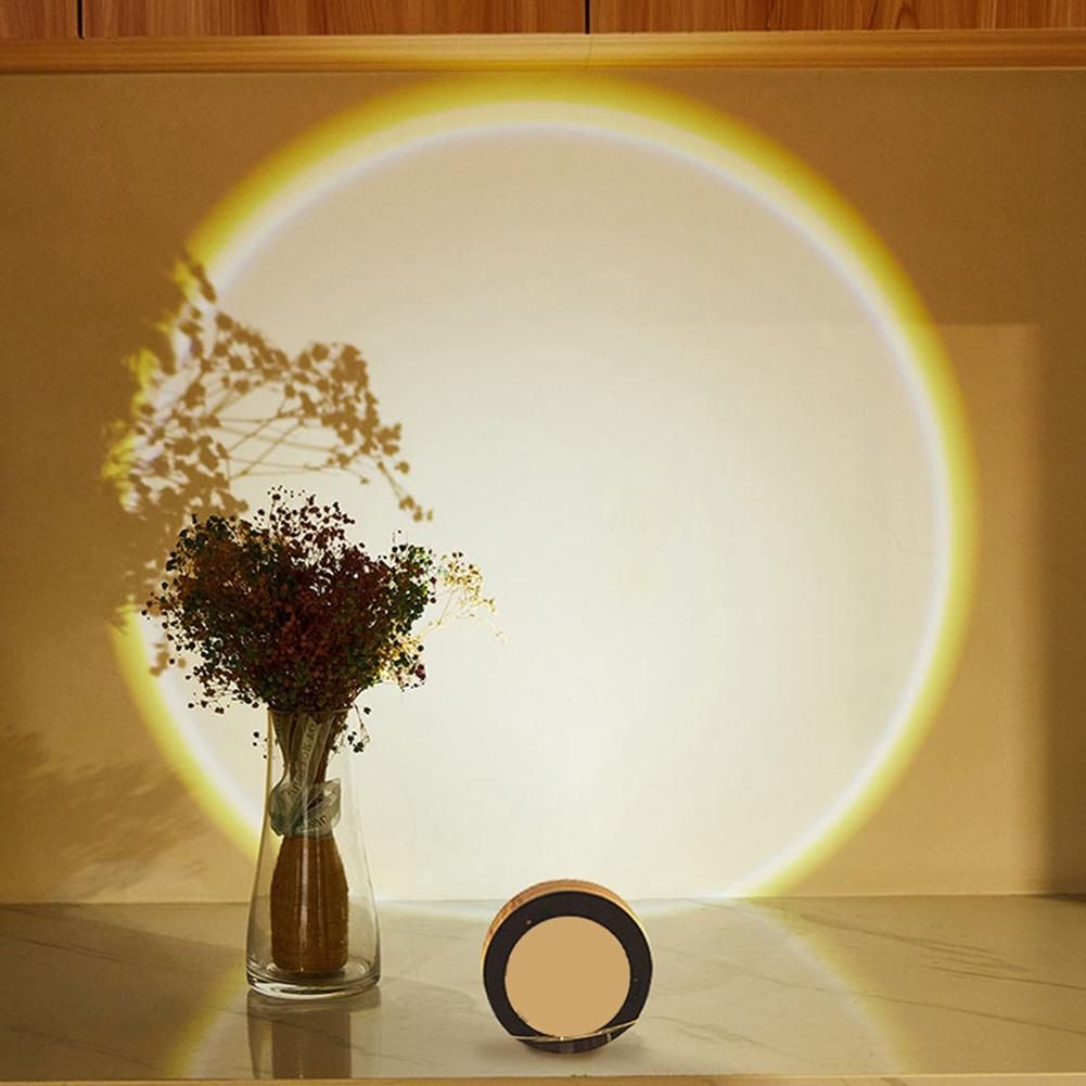 Wireless Sunset Lamp Night Light Projector Deoration Home Wall Lamp Led Lights for Room Kitchen Display  Sun