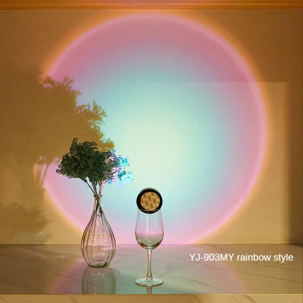 Wireless Sunset Lamp Night Light Projector Deoration Home Wall Lamp Led Lights for Room Kitchen Display  Sun