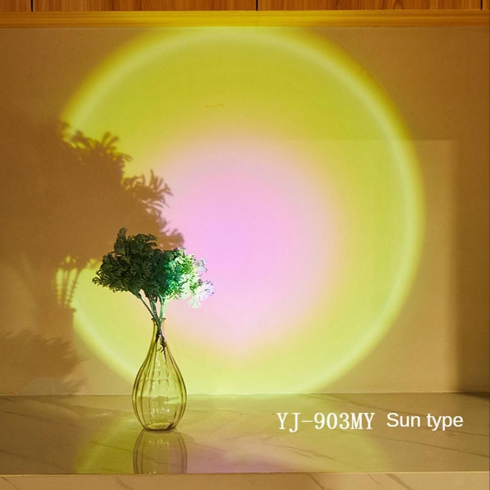 Wireless Sunset Lamp Night Light Projector Deoration Home Wall Lamp Led Lights for Room Kitchen Display  Sun