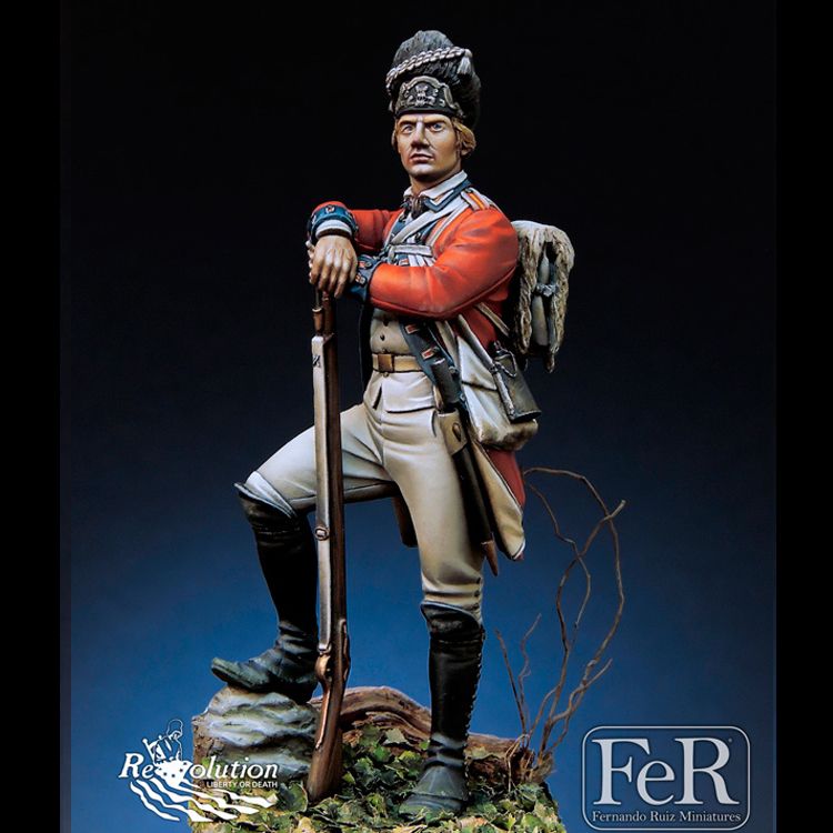 124 Royal Welch Fusiliers, Bunker Hill, 1775, Resin Model