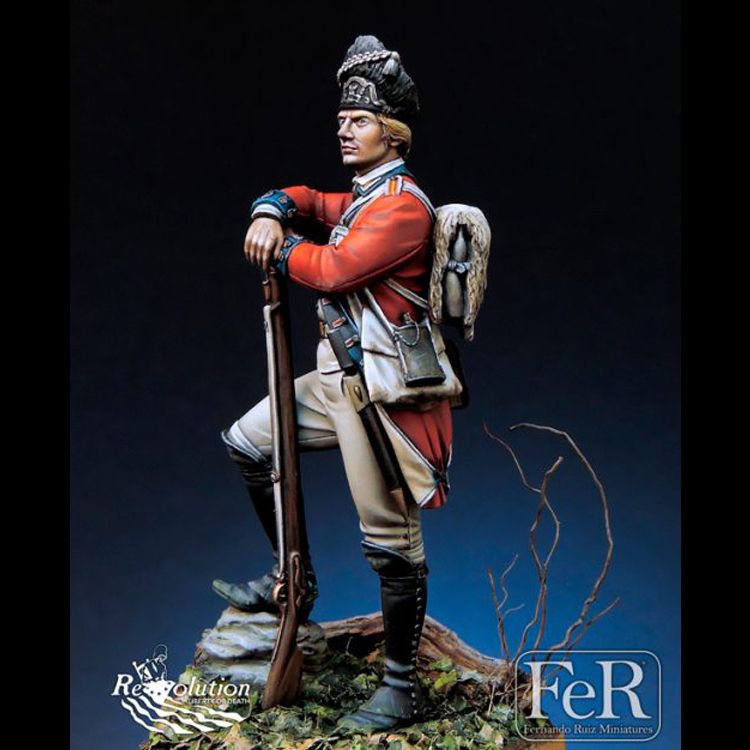 124 Royal Welch Fusiliers, Bunker Hill, 1775, Resin Model