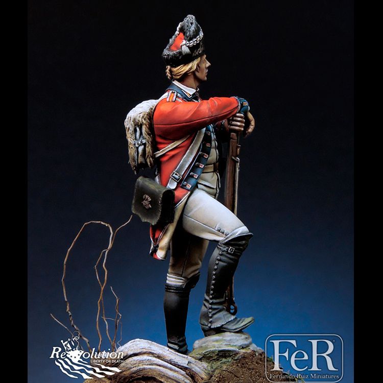 124 Royal Welch Fusiliers, Bunker Hill, 1775, Resin Model