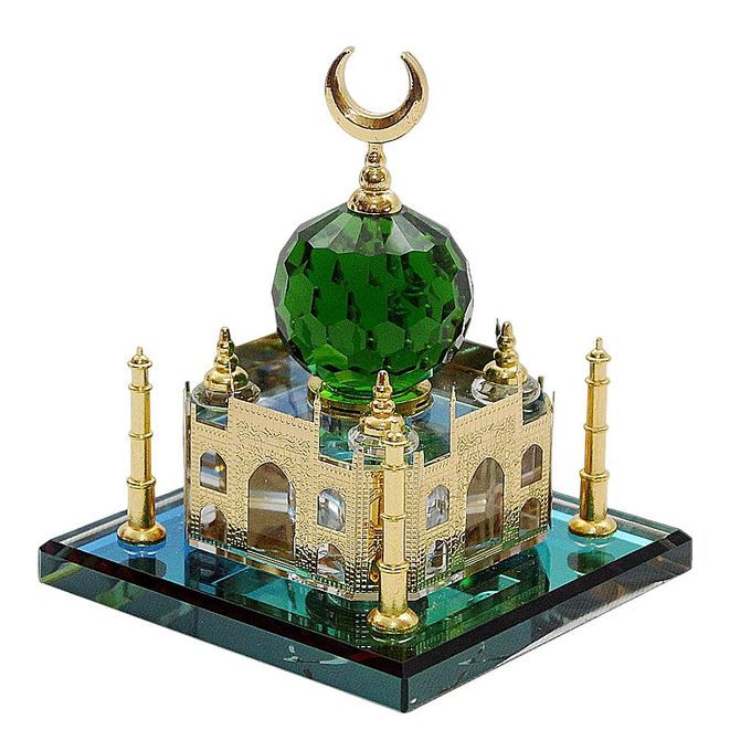 Crystal Taj Model Indian Taj Famous Building Showpiece Statue Desktop