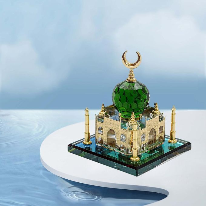 Crystal Taj Model Indian Taj Famous Building Showpiece Statue Desktop