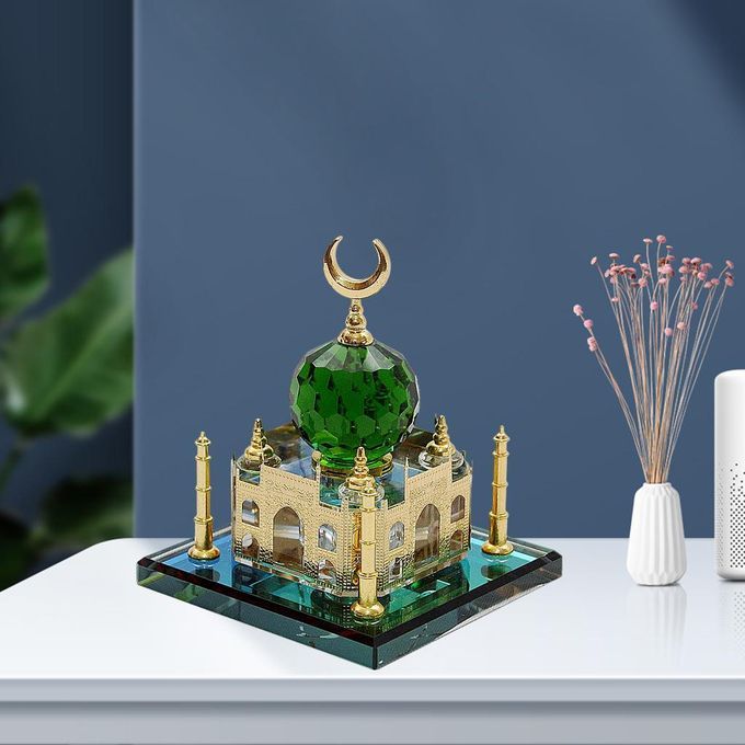 Crystal Taj Model Indian Taj Famous Building Showpiece Statue Desktop