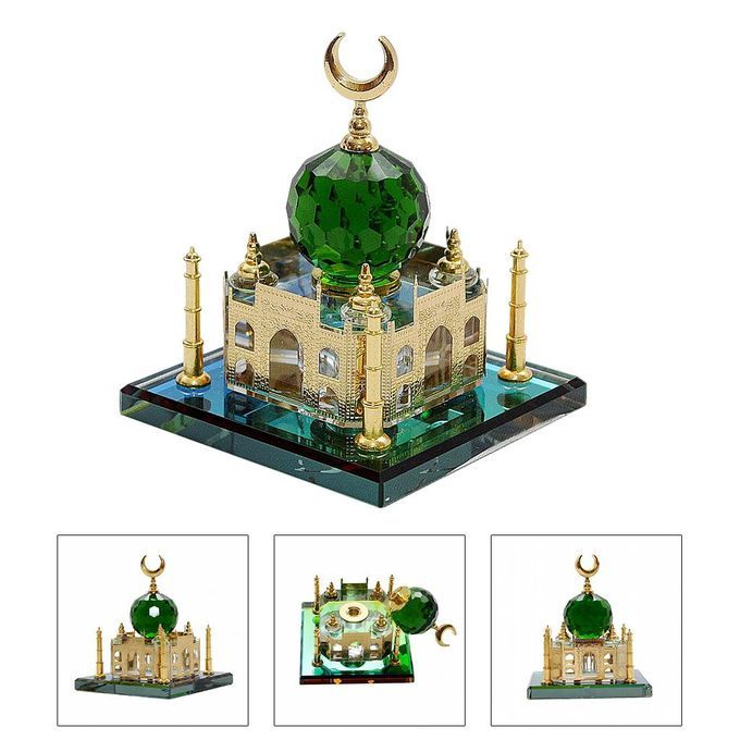 Crystal Taj Model Indian Taj Famous Building Showpiece Statue Desktop