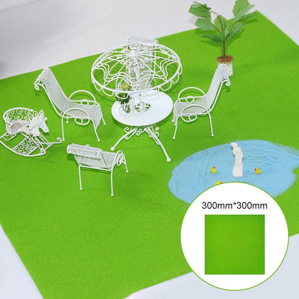 Artificial Model Grass Mat Miniature Ornament Dollhouse Sand Table