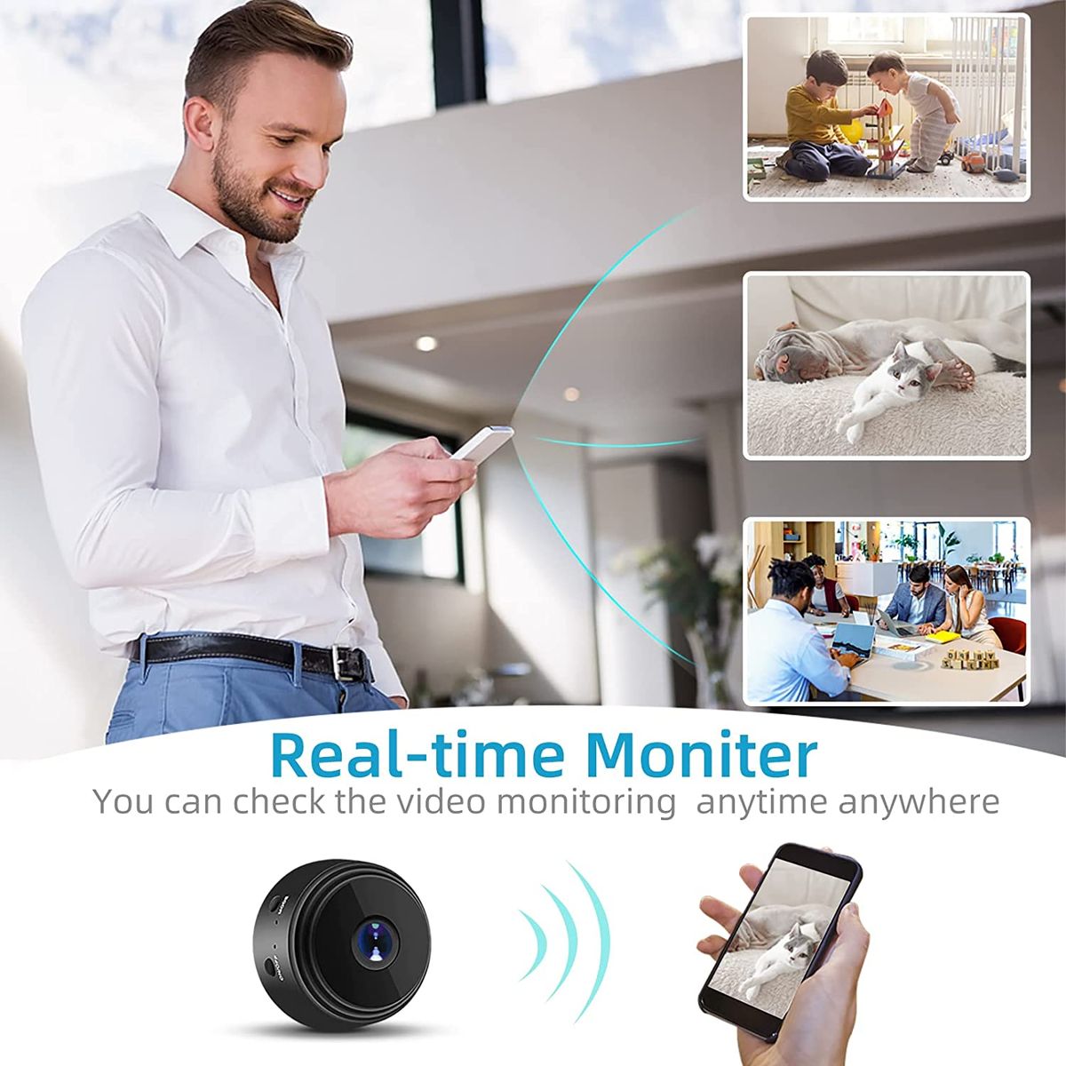 Best Portable Small Hidden WIFI Home Security Video Camera