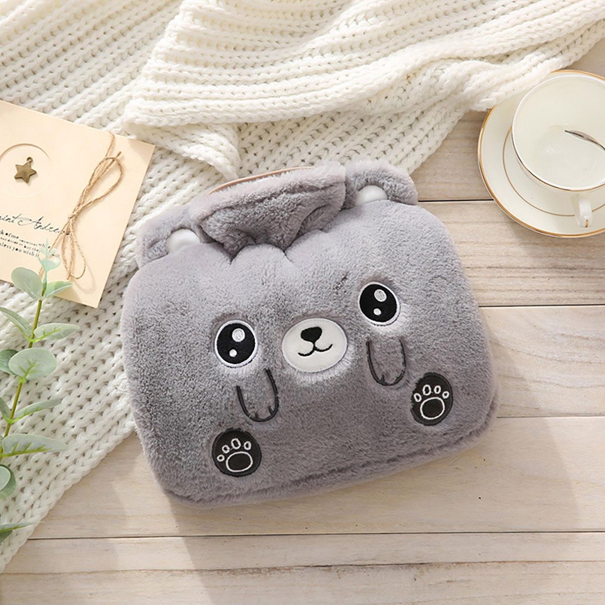 Hand Warmer Bag No Battery Required Hot Water Hand Warmer Bag Dark Gray
