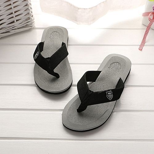 Quality Unisex Flip-flops Slippers Beach -Gray