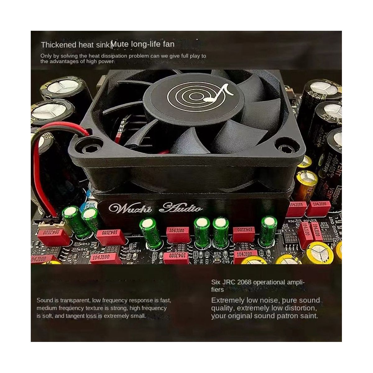 AS21P Bluetooth 5.1 Digital Power Amplifier Board 2.1 Channel TPA3255 DC 18-50V for Subwoofer Speaker, External