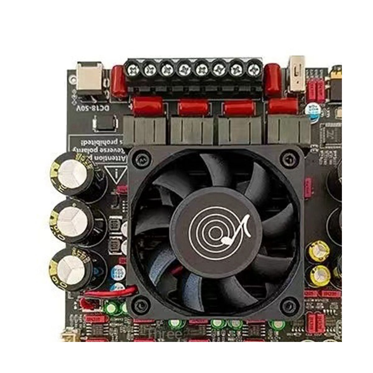 AS21P Bluetooth 5.1 Digital Power Amplifier Board 2.1 Channel TPA3255 DC 18-50V for Subwoofer Speaker, External