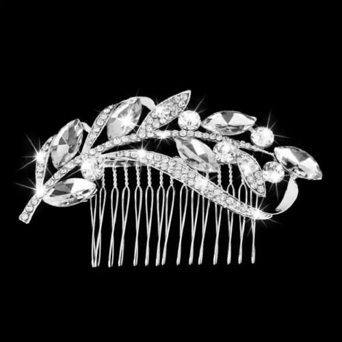 Leaf Pattern Bridal Comb