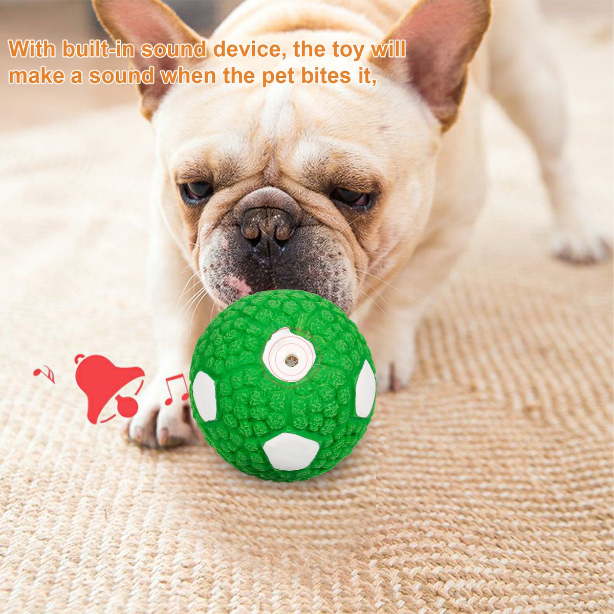 3PCS Dog Pet Ball Toy Dog Latex Toy Ball Pet Teeth Molar Dog