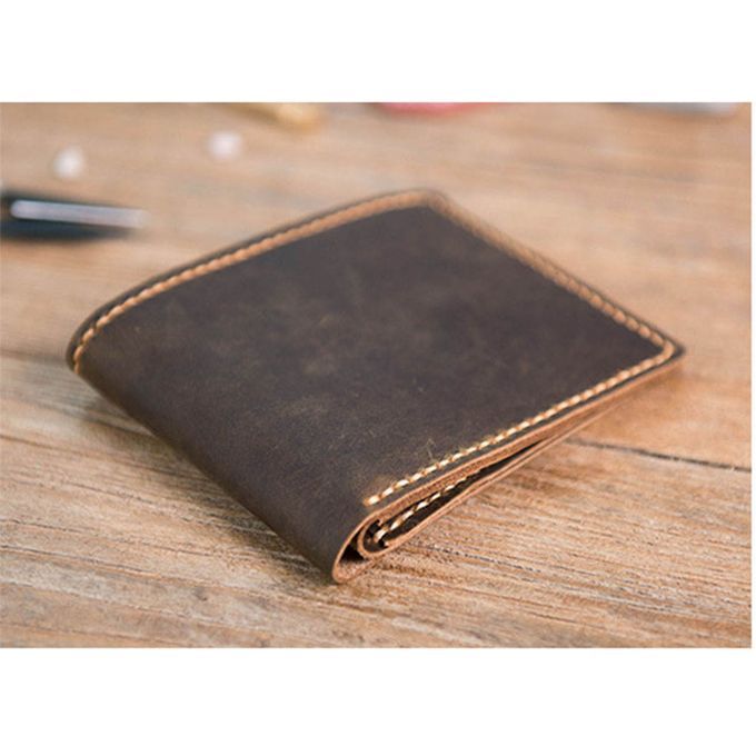 DIY Brown Leather 6 Pockets Wallet Purse Kit Make Your Own Brown