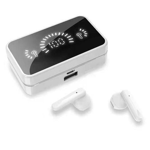 S20 white Bluetooth gaming headset LED display touch